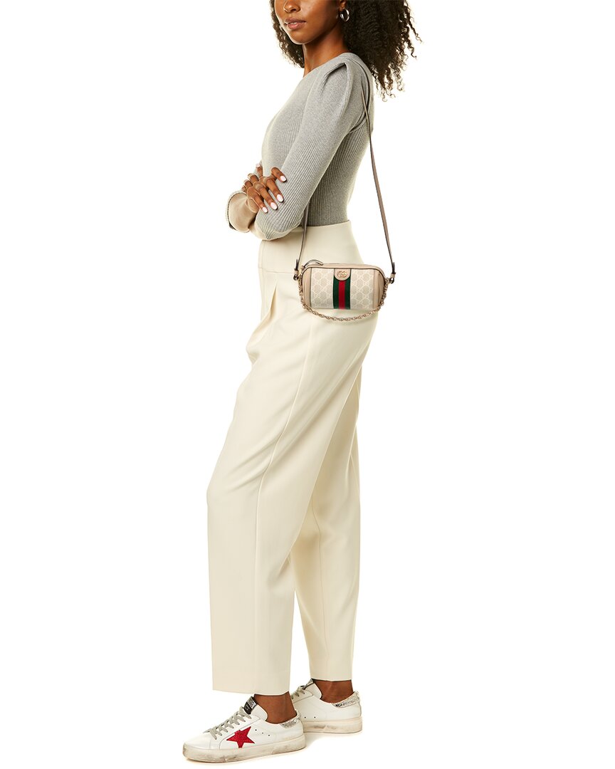 Luxury Gucci Trending 2025 Ophidia Mini GG Supreme Canvas & Leather Crossbody