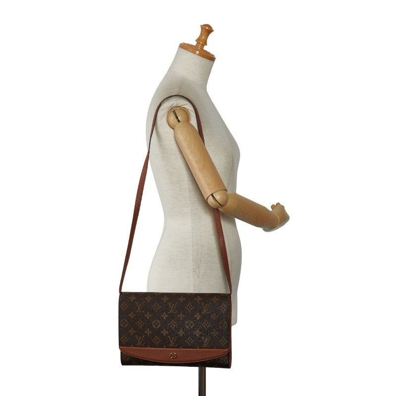 Louis Vuitton Monogram Bordeaux 24 Shoulder Bag M51798 Brown PVC Leather Louis Vuitton