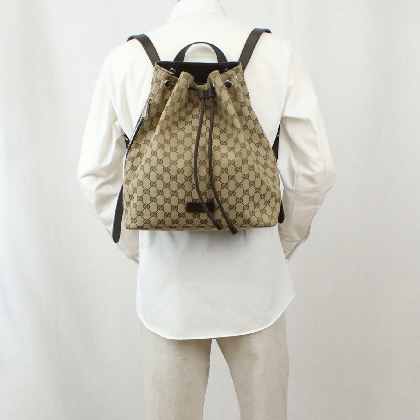 Luxury Gucci Trending 2025 Gg Canvas Canvas Backpack Bag ()