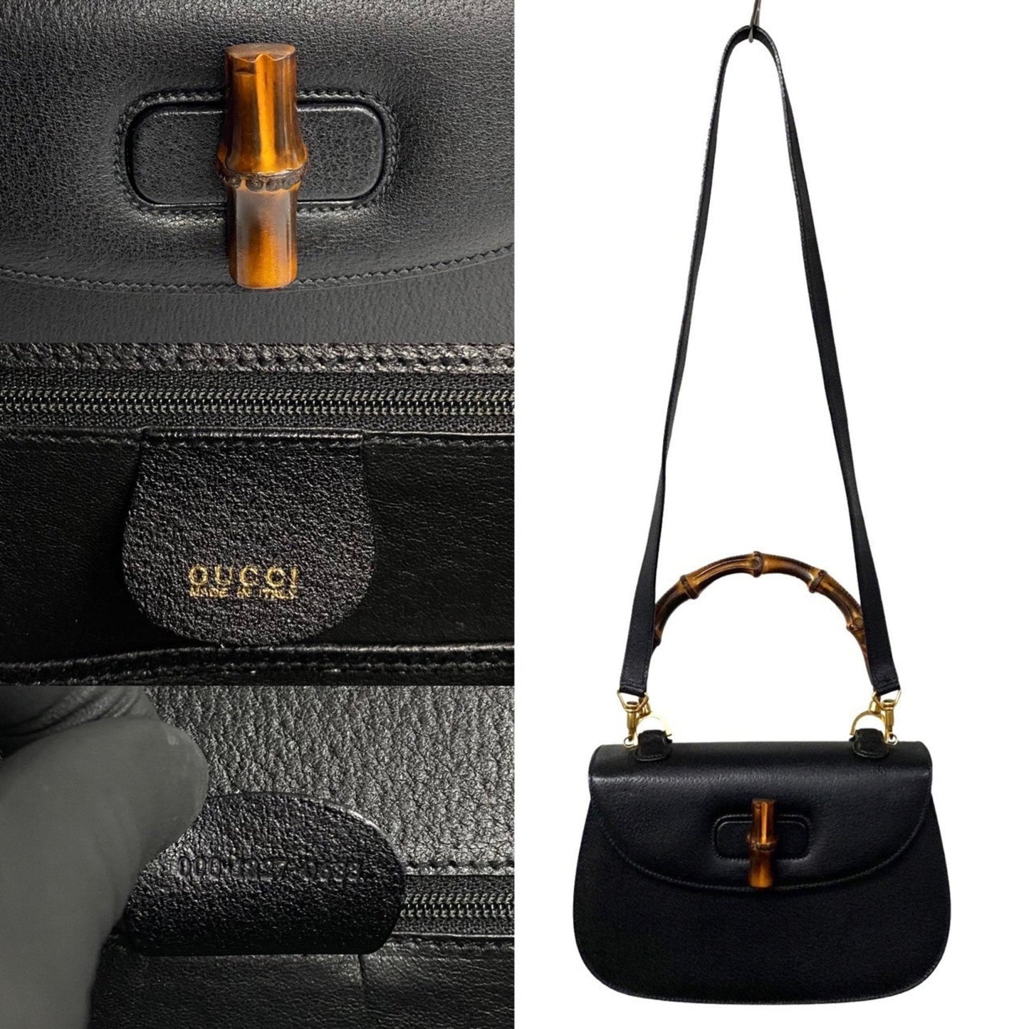 Gucci Bamboo Leather Shoulder Bag ()