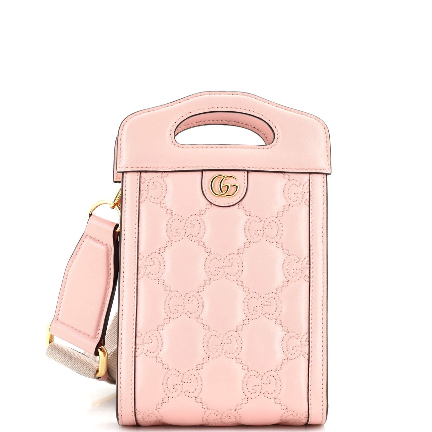 Luxury Gucci Trending 2025 Top Handle Crossbody Bag GG Matelasse Leather Mini