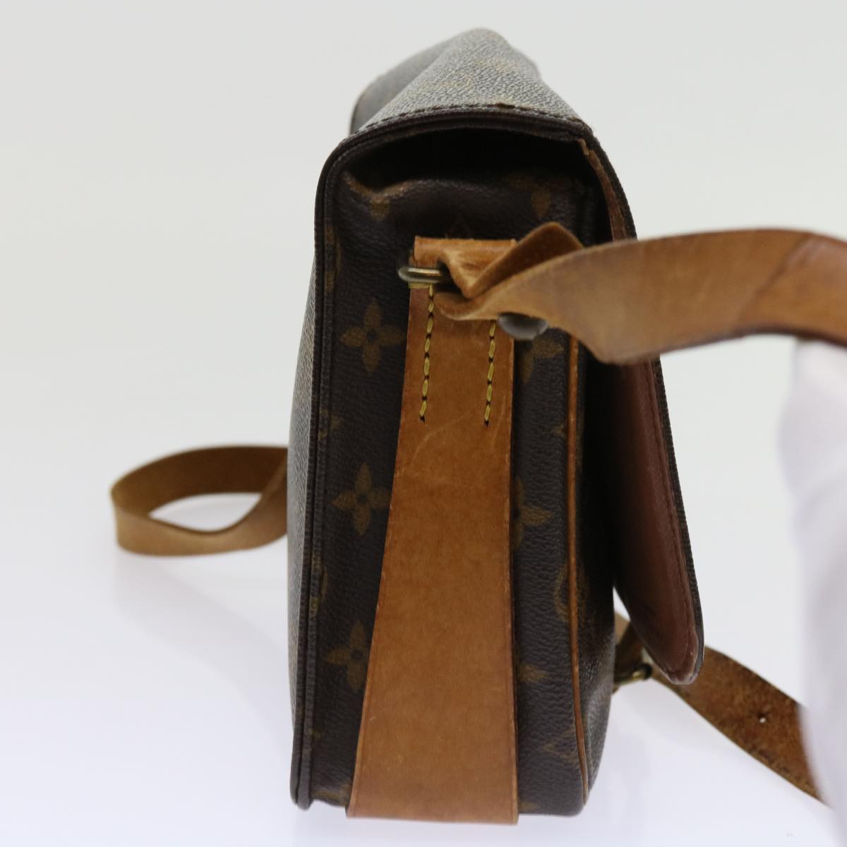 LOUIS VUITTON Monogram Cartouchiere MM Shoulder Bag M51253 LV bs10866