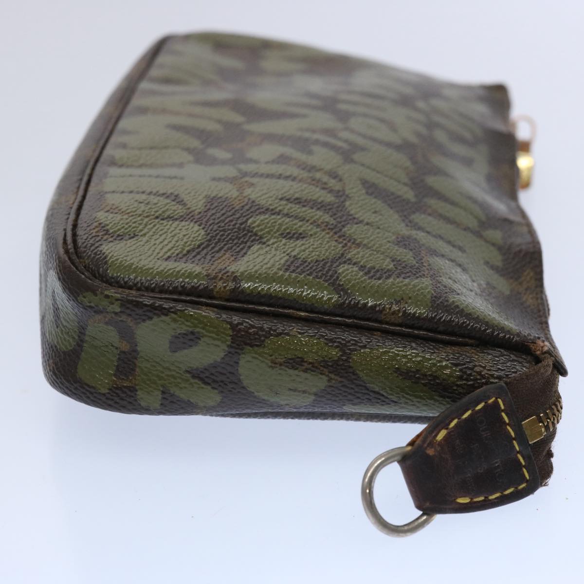 LOUIS VUITTON Monogram Graffiti Pochette Accessoires Khaki M92191 bs11058
