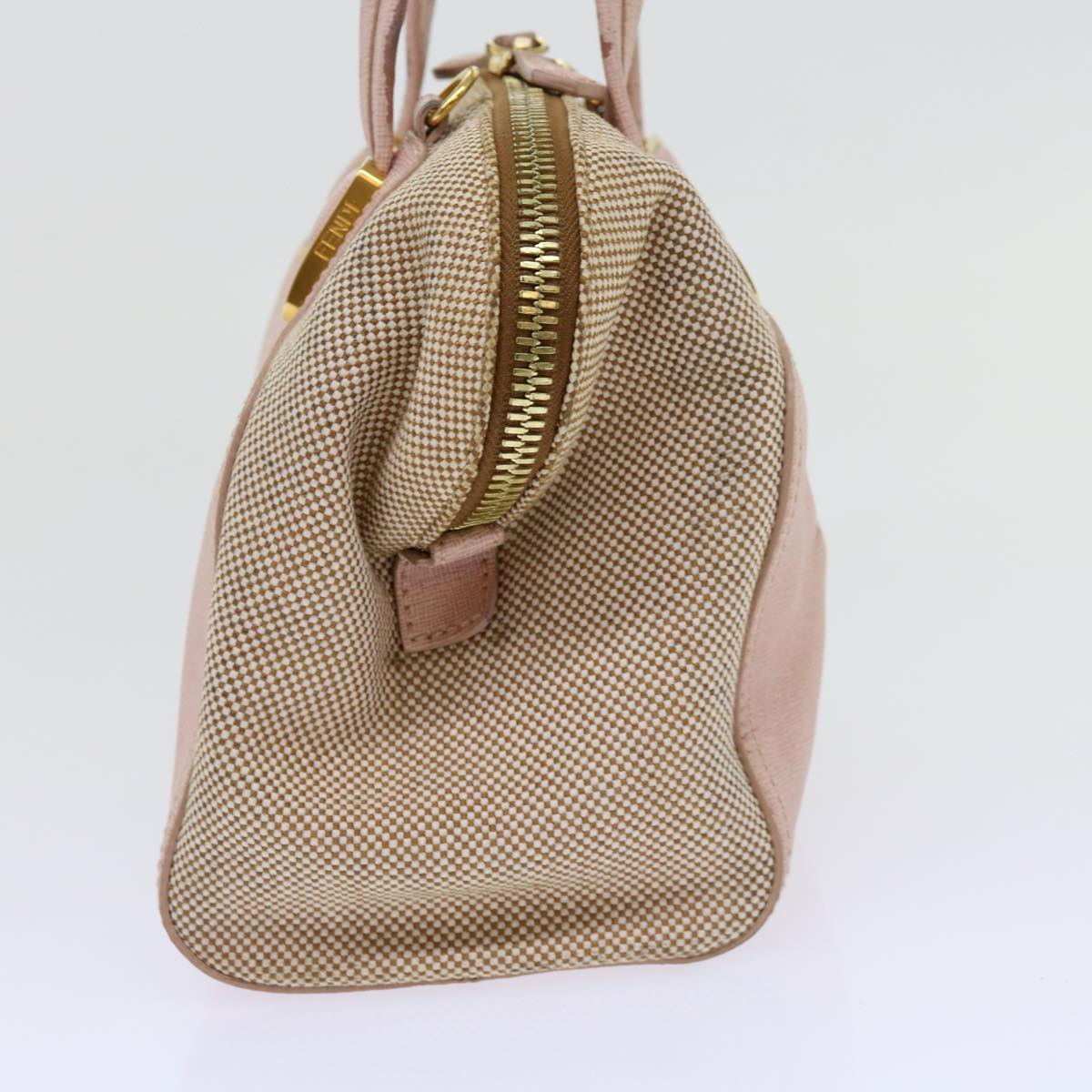 Luxury FendiChameleon Hand Bag Leather 2way Pinkbs11132