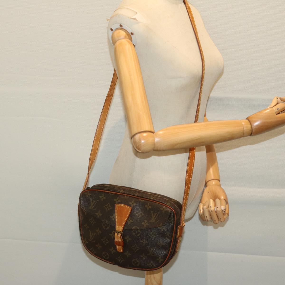 LOUIS VUITTON Monogram Jeune Fille MM Shoulder Bag M51226 LV bs12063