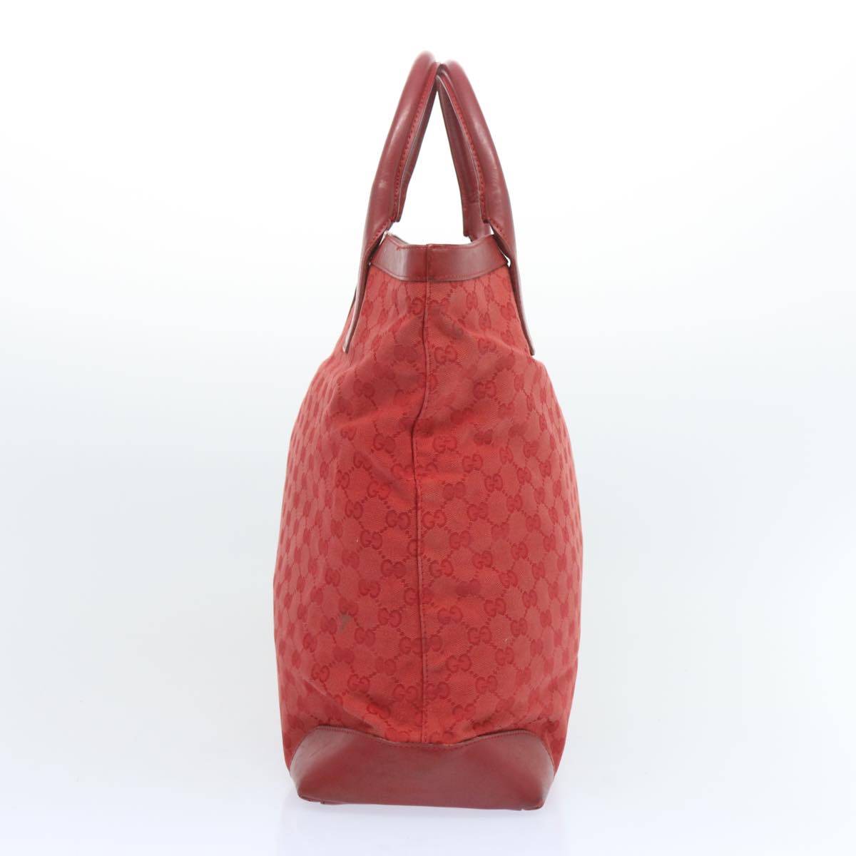 GUCCI GG Canvas Hand Bag Red 002 1093 bs12270