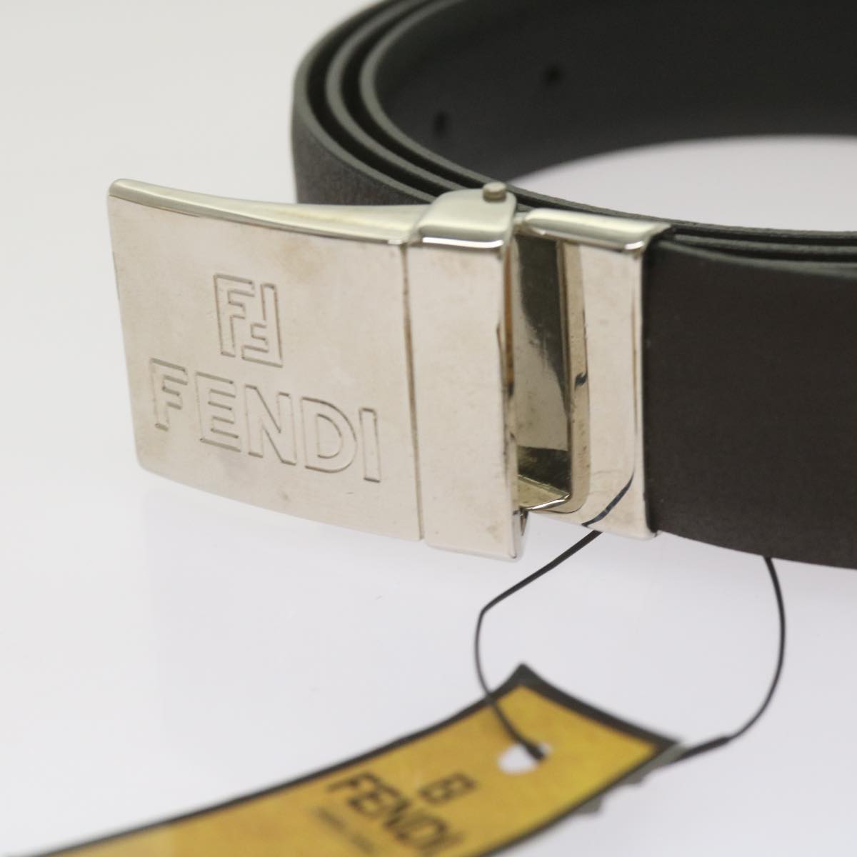 Luxury FendiBelt Leather 48.8"" Brownbs12494