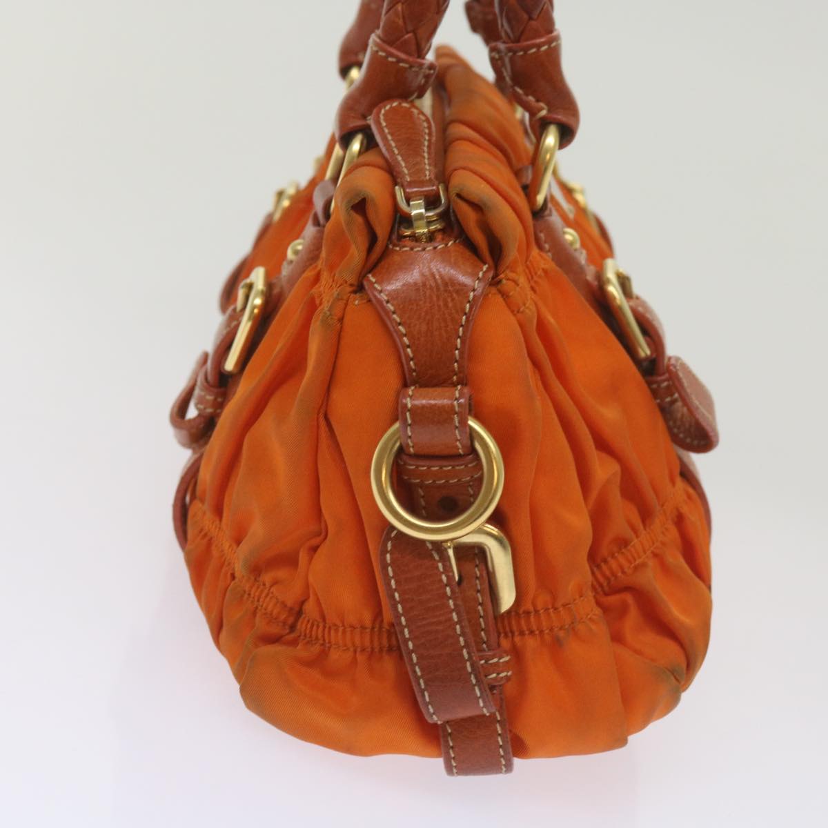 Luxury PradaHand Bag Nylon 2way Orange bs12509