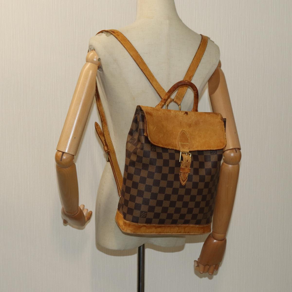 LOUIS VUITTON Damier Ebene Arlucan Backpack N99038 LV bs12676