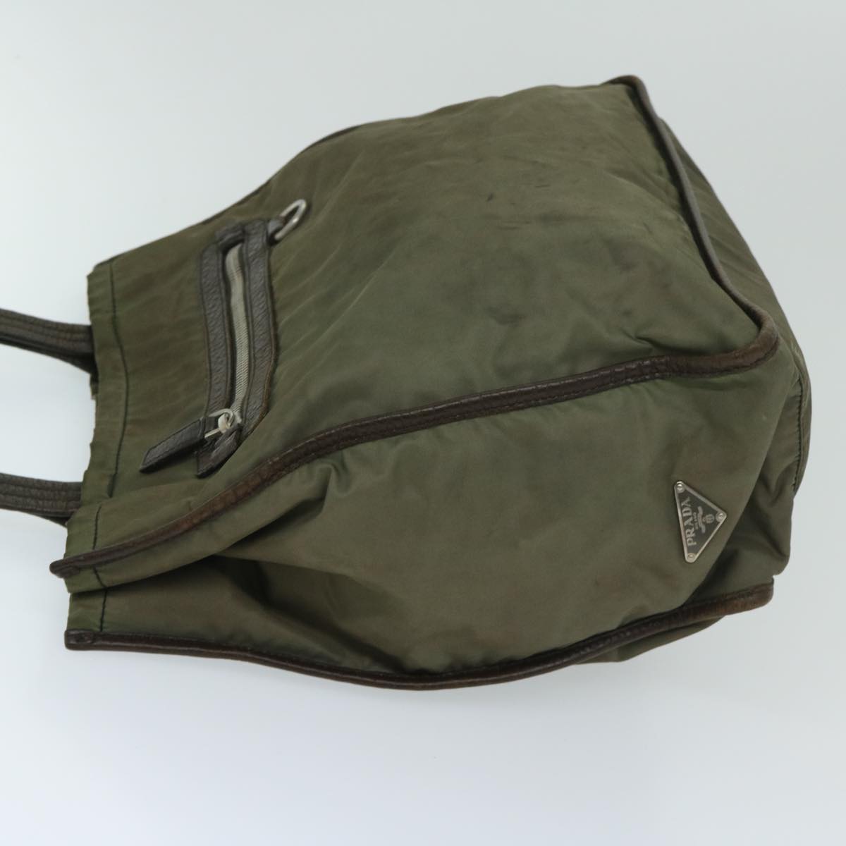 Luxury PradaTote Bag Nylon Khaki bs12833