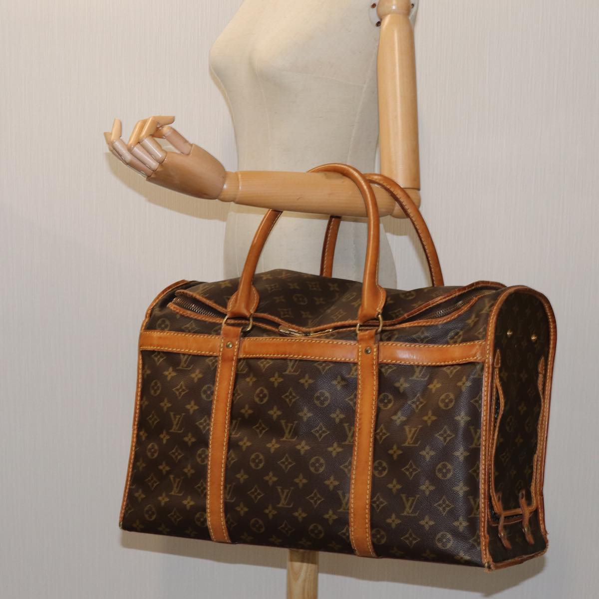 LOUIS VUITTON Monogram Sac Shan 50 Pet Carry M42021 LV bs13130