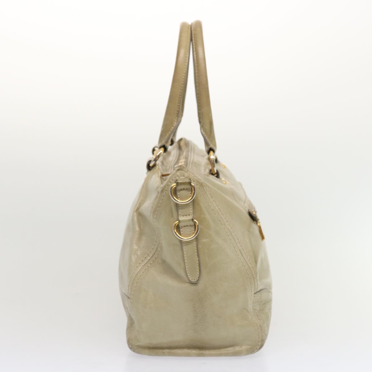 Luxury PradaHand Bag Leather Gray bs13155