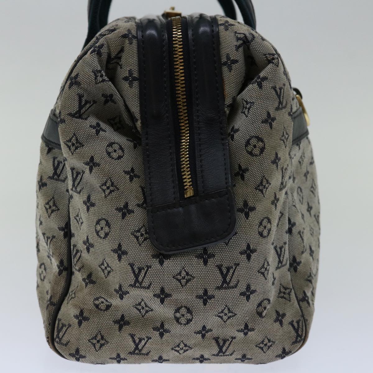 LOUIS VUITTON Monogram Mini Josephine GM Hand Bag Blue M92211 LV bs13173