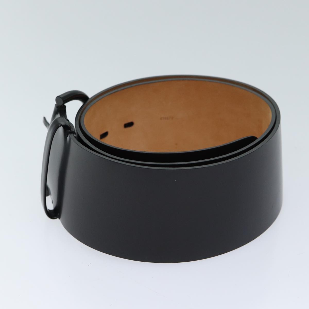 LOUIS VUITTON Belt Leather 90/36 Black LV bs13313