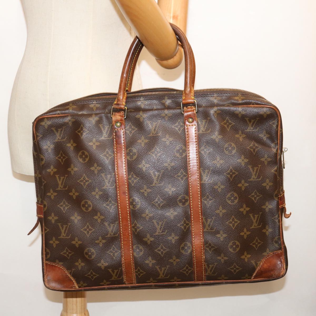 LOUIS VUITTON Monogram Porte Documents Voyage Business Bag M53361 bs13460