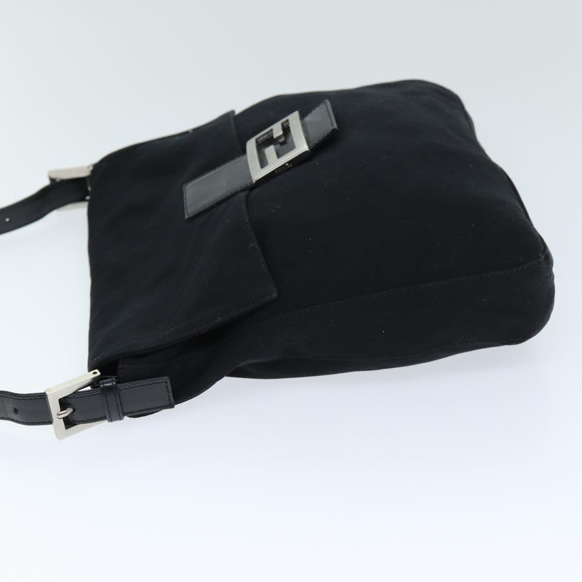 Luxury Fendi Mamma Shoulder Bag Nylon Blackbs14019