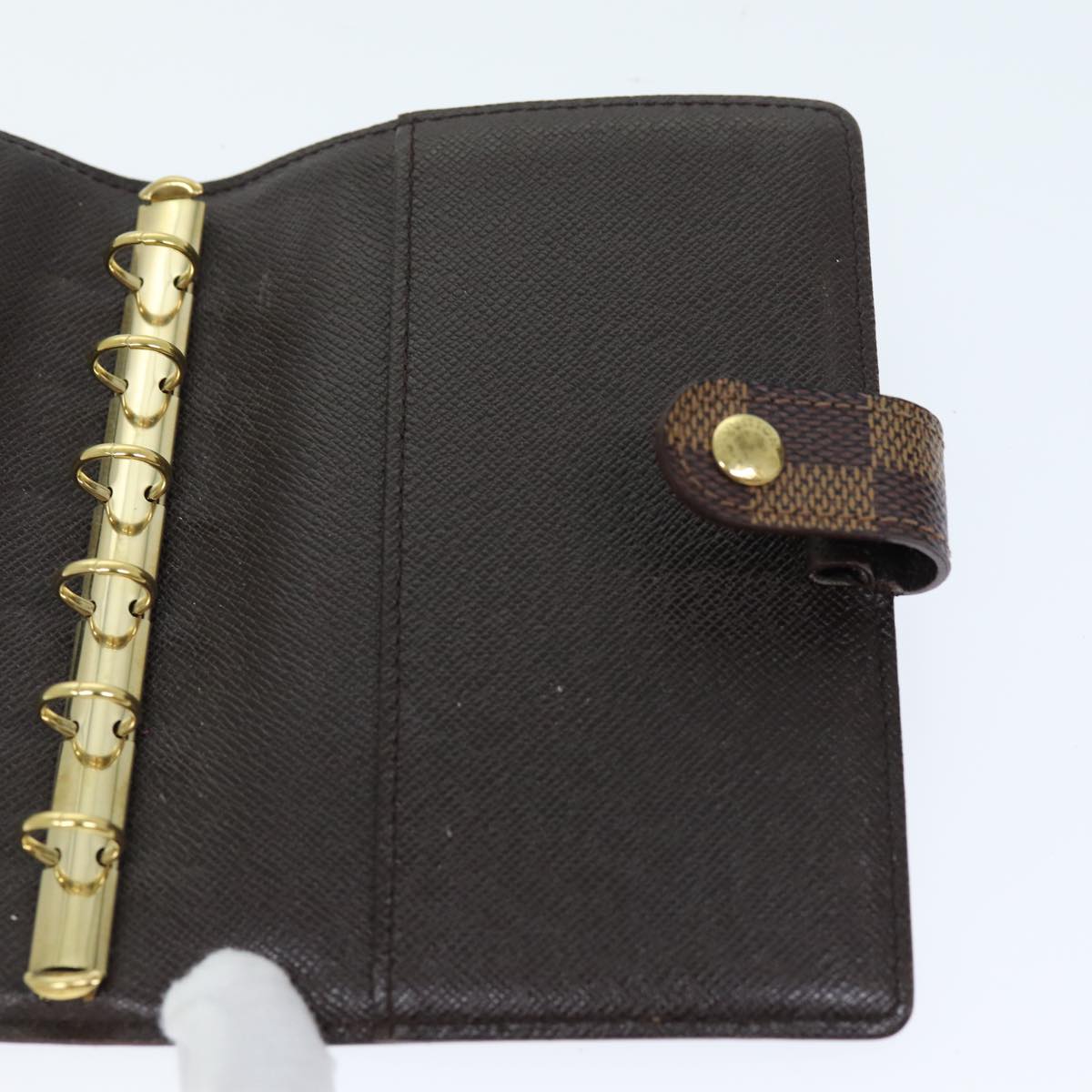 LOUIS VUITTON Damier Ebene Agenda PM Day Planner Cover R20700 LV bs14380