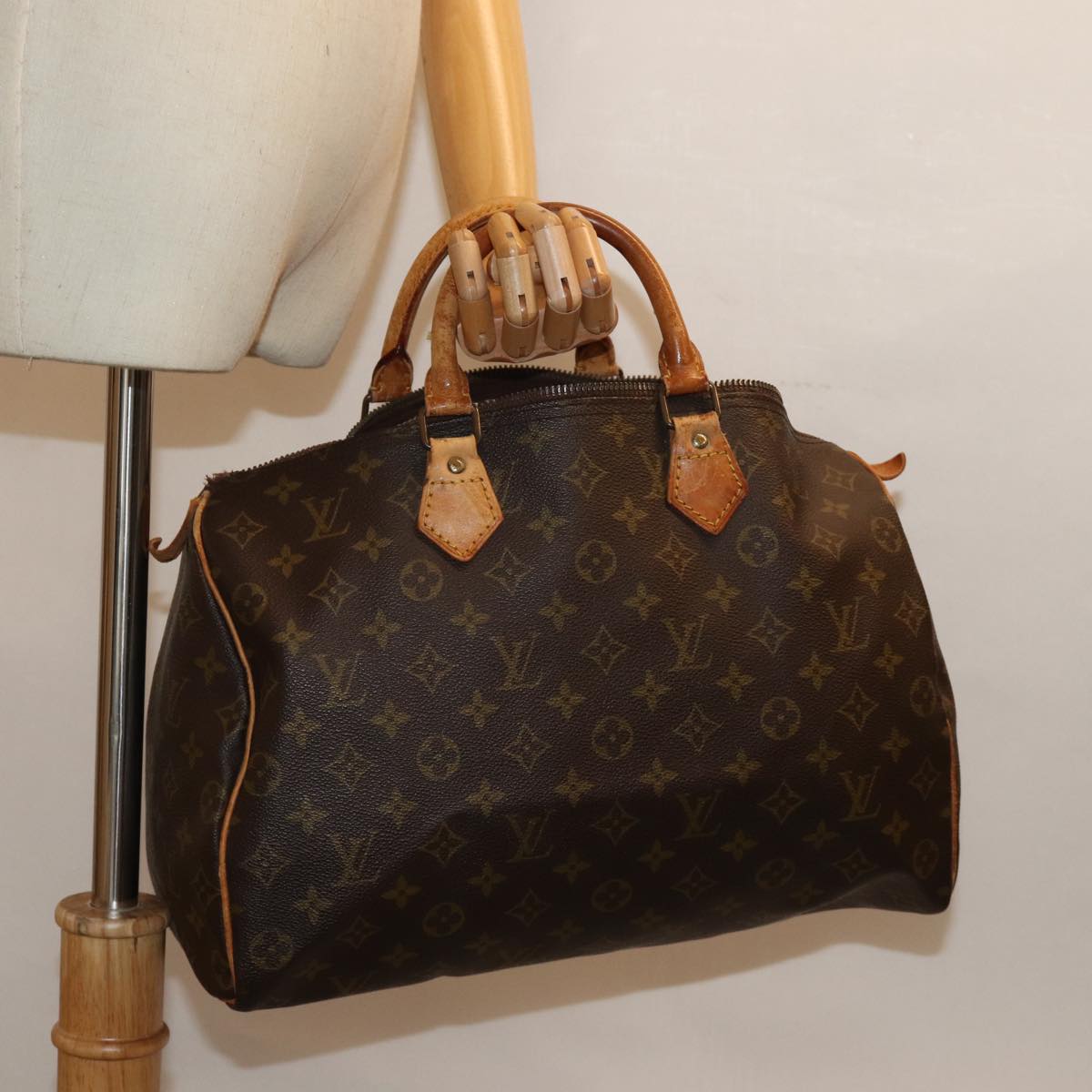 LOUIS VUITTON Monogram Speedy 35 Hand Bag M41524 LV bs14524
