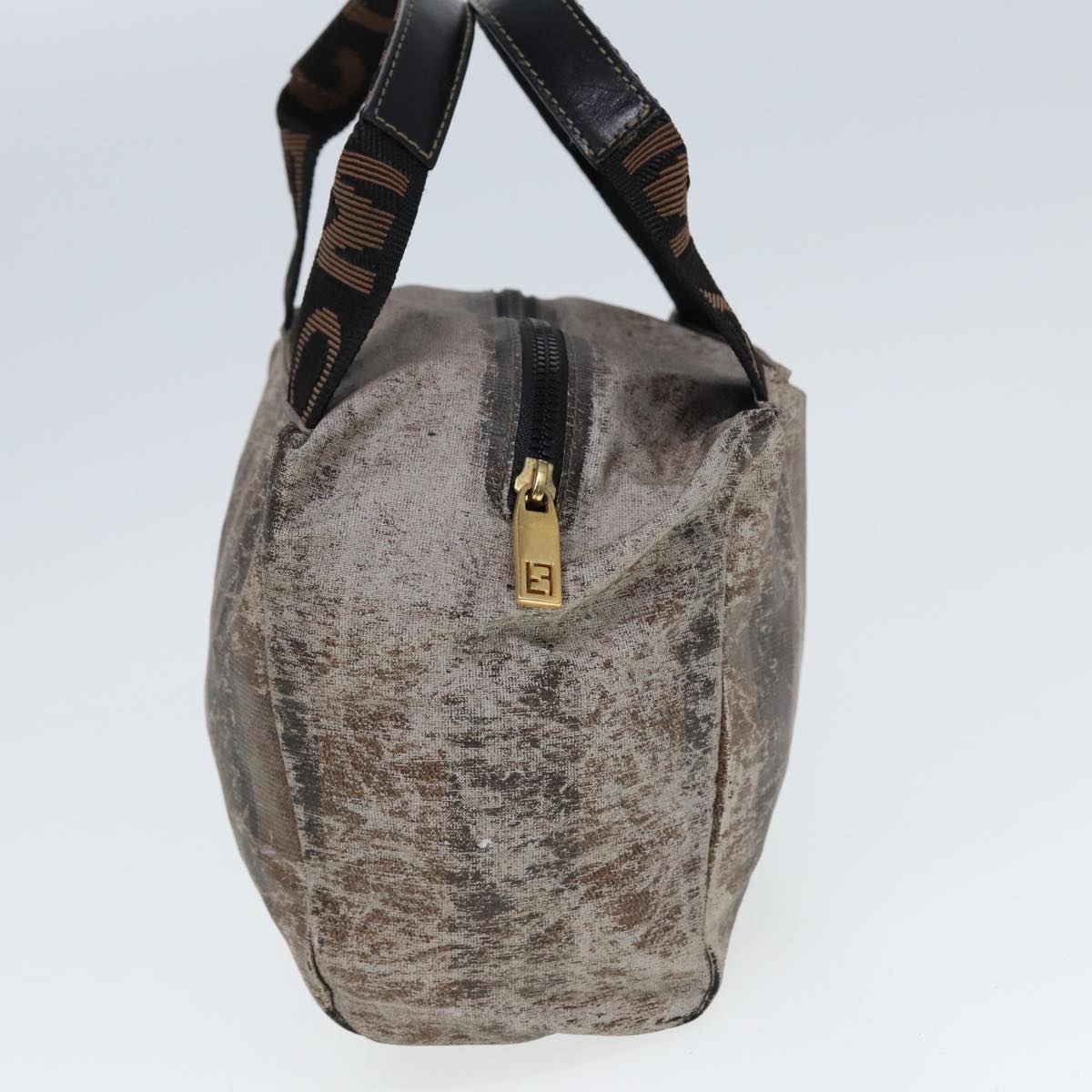 Luxury Fendi Pecan Canvas Hand Bag Canvas 3Set Black Brownbs14584
