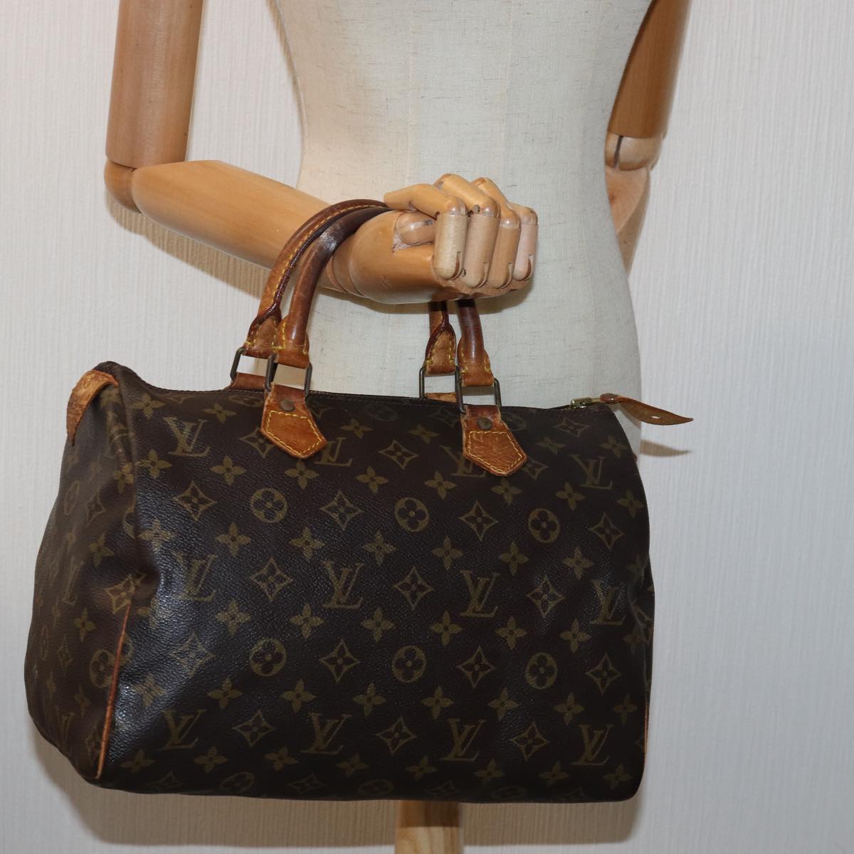 LOUIS VUITTON Monogram Speedy 30 Hand Bag M41526 LV bs14664