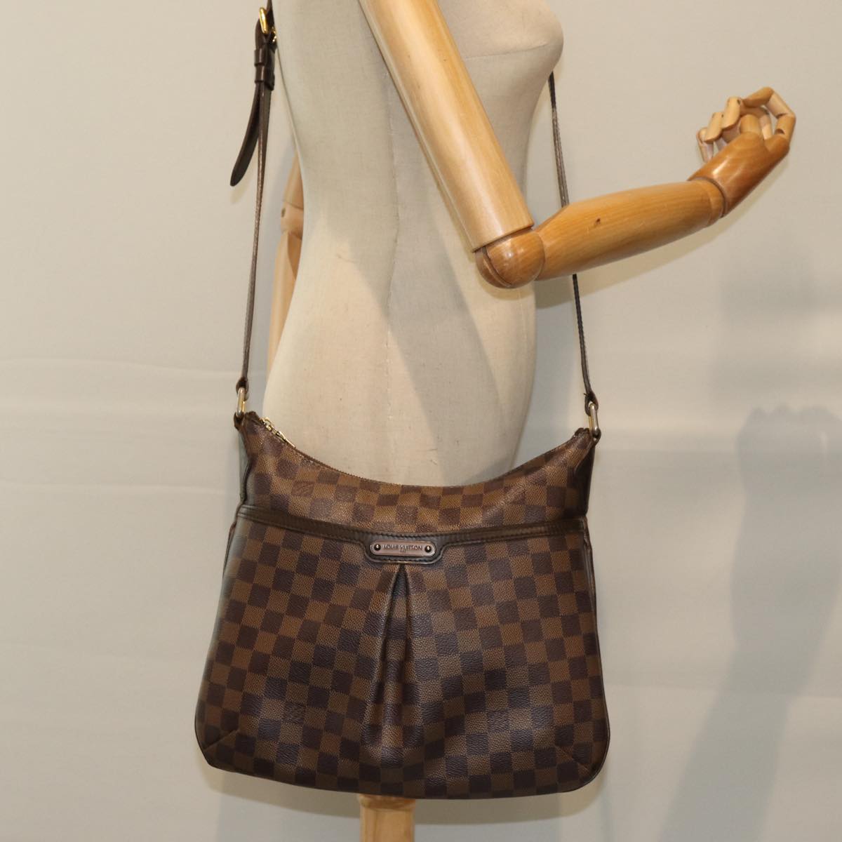 LOUIS VUITTON Damier Ebene Bloomsbury PM Shoulder Bag N42251 LV bs14668