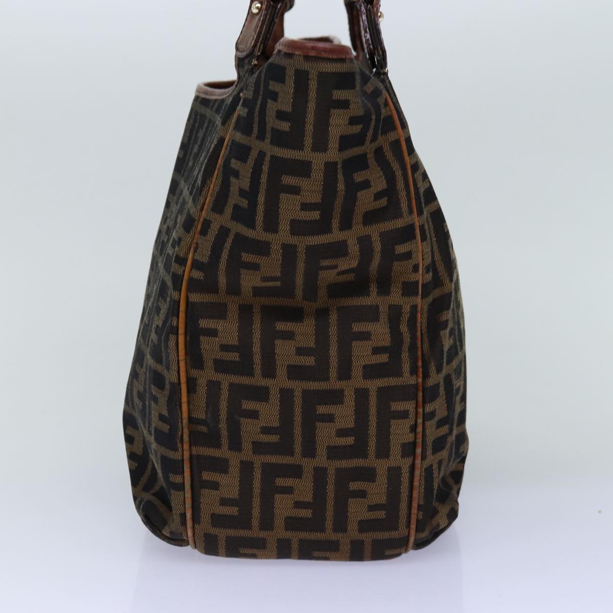 Luxury Fendi Zucca Canvas Tote Bag Black Brownbs14857