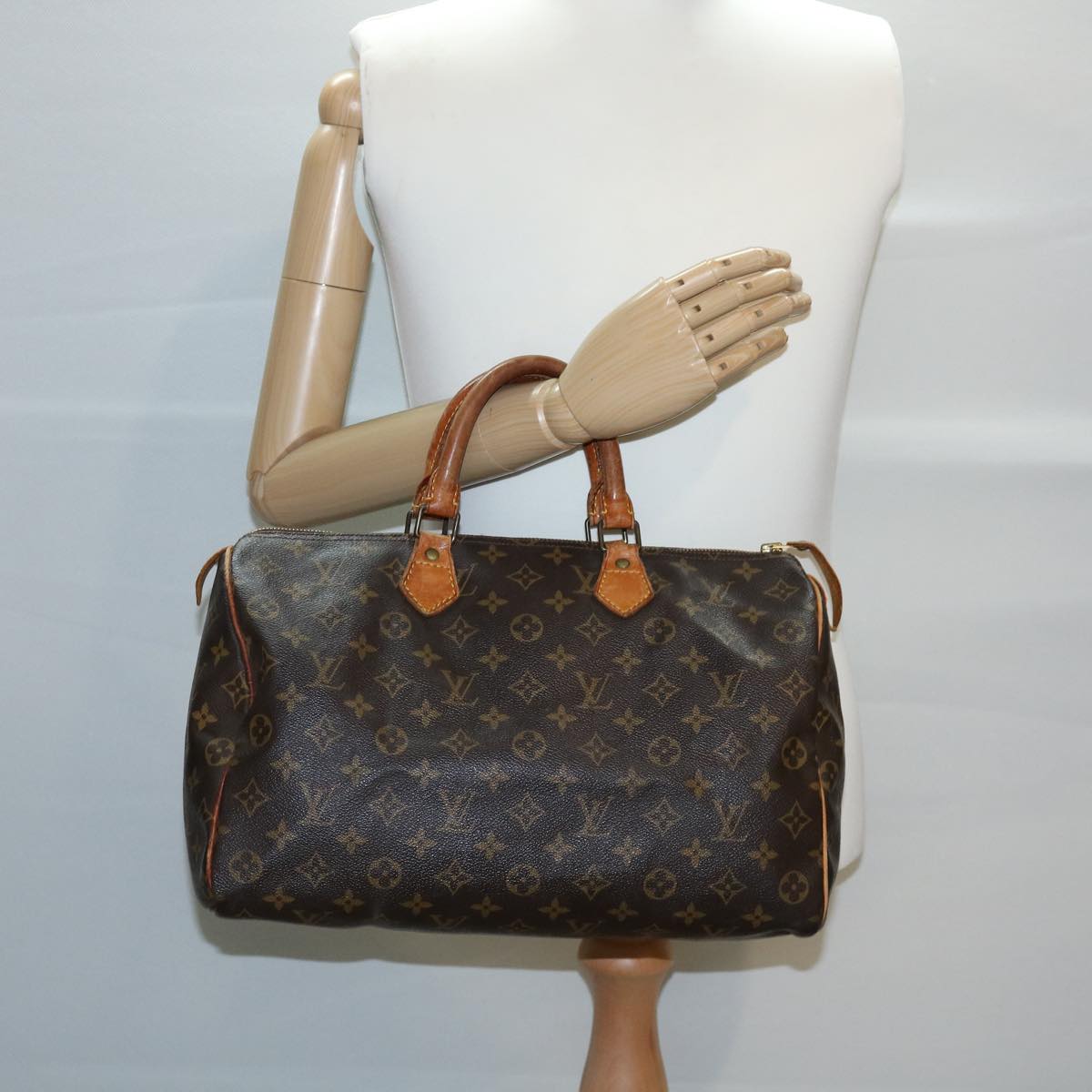 LOUIS VUITTON Monogram Speedy 35 Hand Bag M41524 LV bs1582