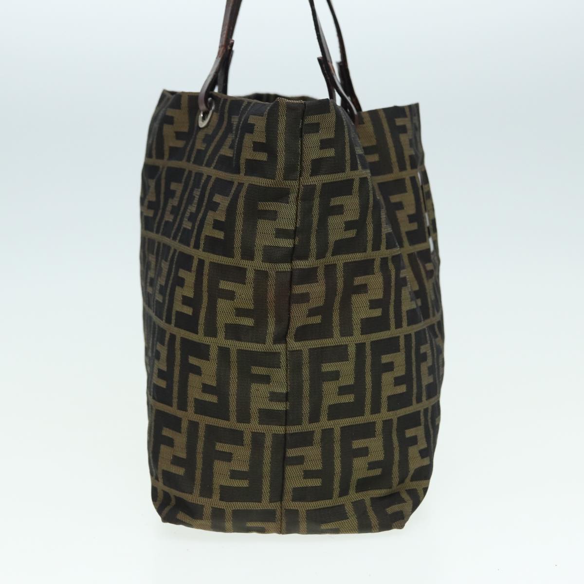Luxury Fendi Zucca Canvas Tote Bag Brown Blackbs15988