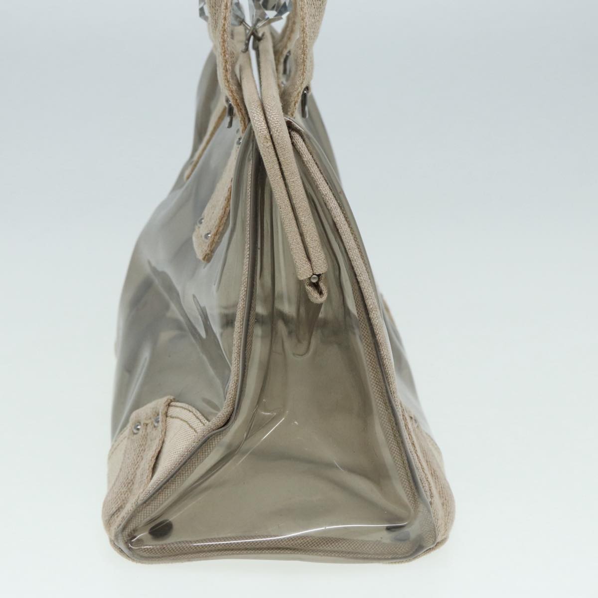Luxury Prada Hand Bag Vinyl Clear Beige bs16153