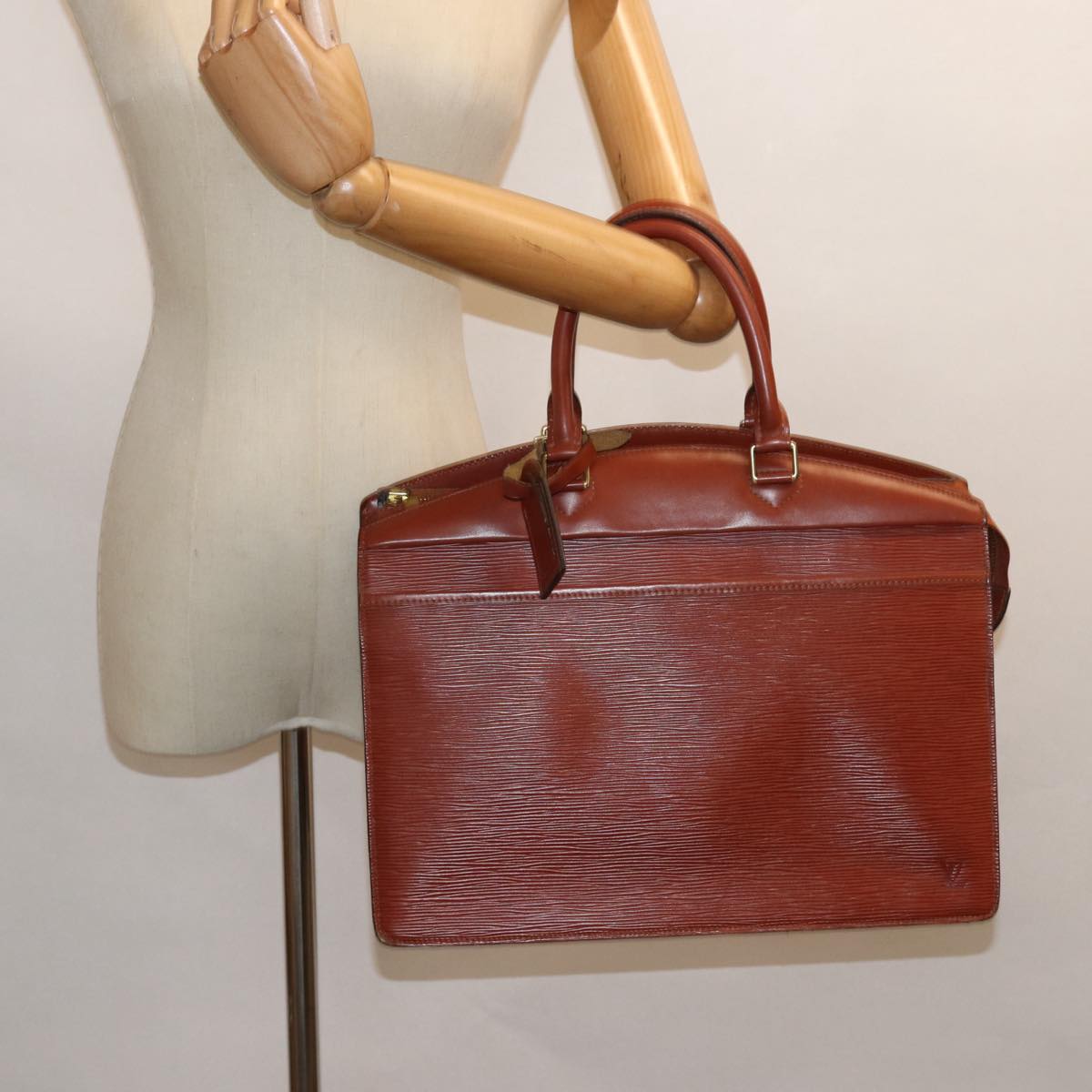 LOUIS VUITTON Epi Riviera Hand Bag Brown M48183 LV bs16294