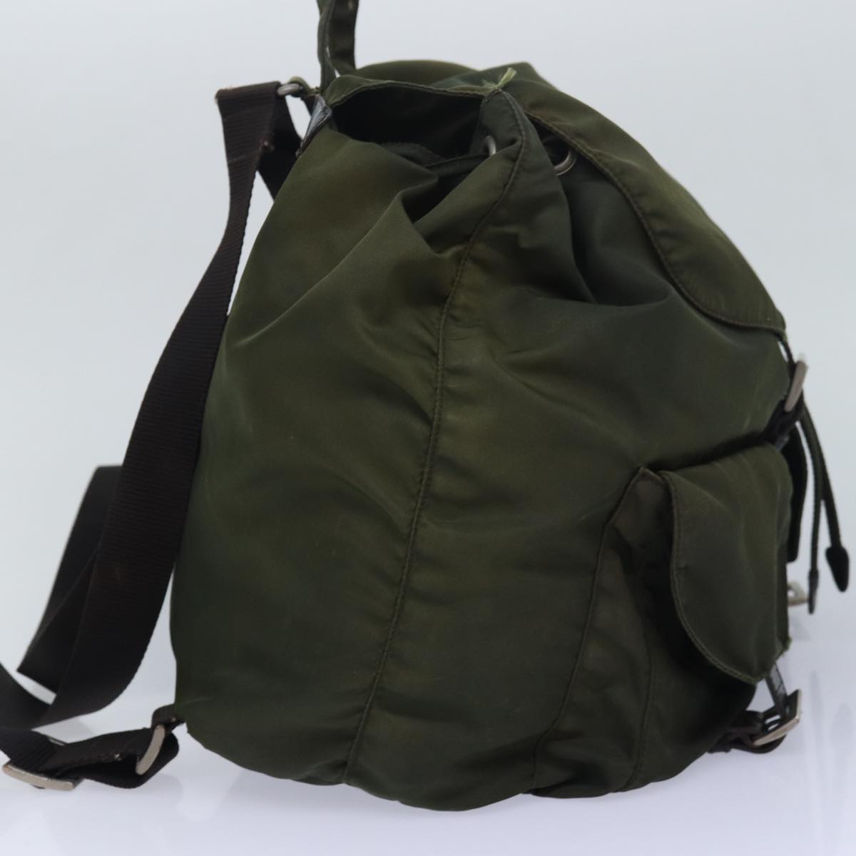 Luxury Prada Backpack Nylon Khaki bs16382