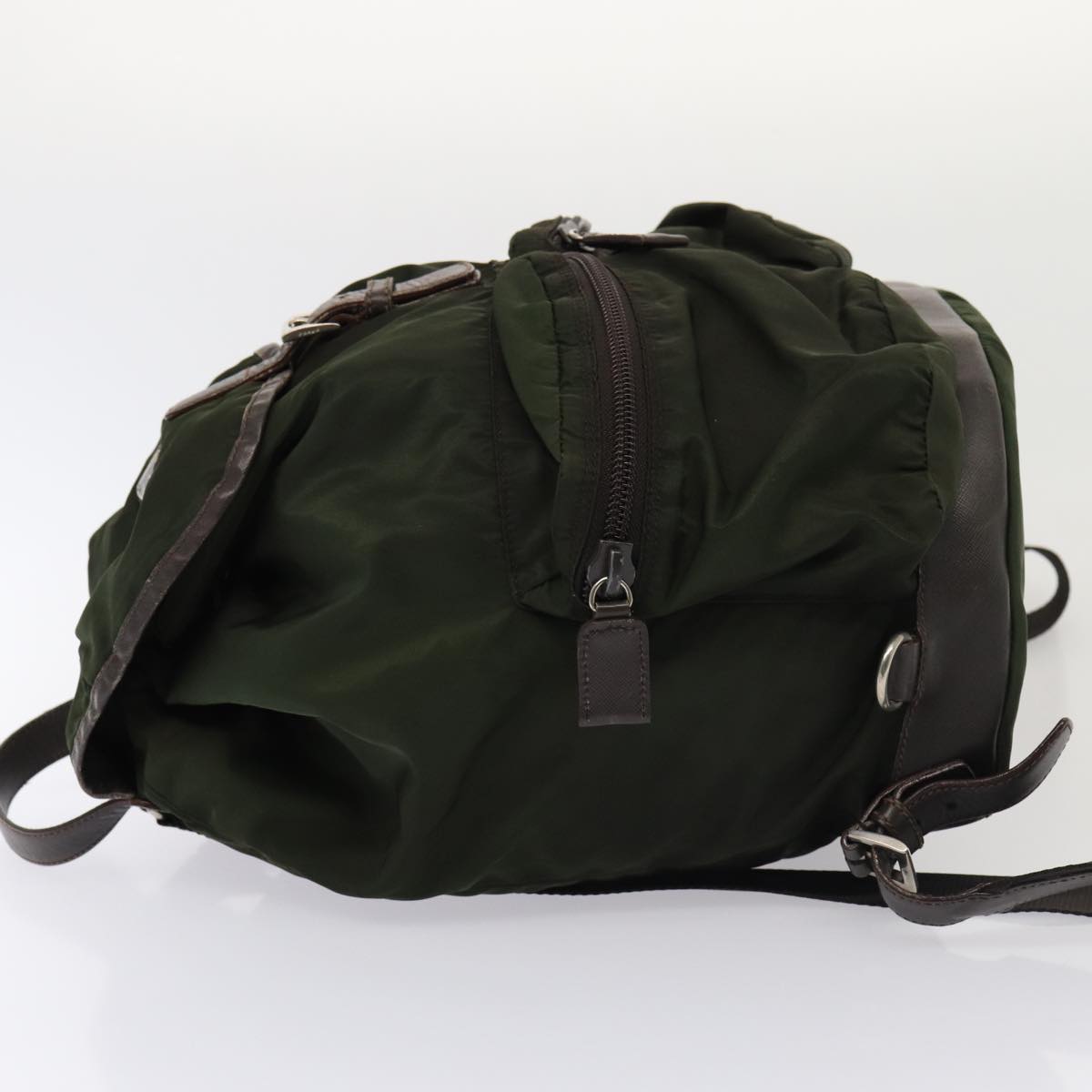 Luxury Prada Backpack Nylon Khaki bs16433