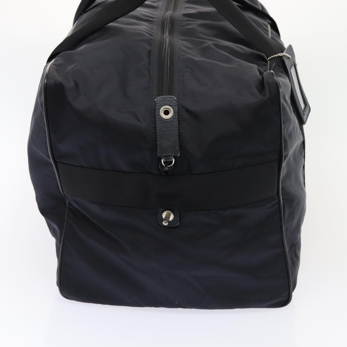 Luxury Prada Boston Bag Nylon Black Silver bs16548