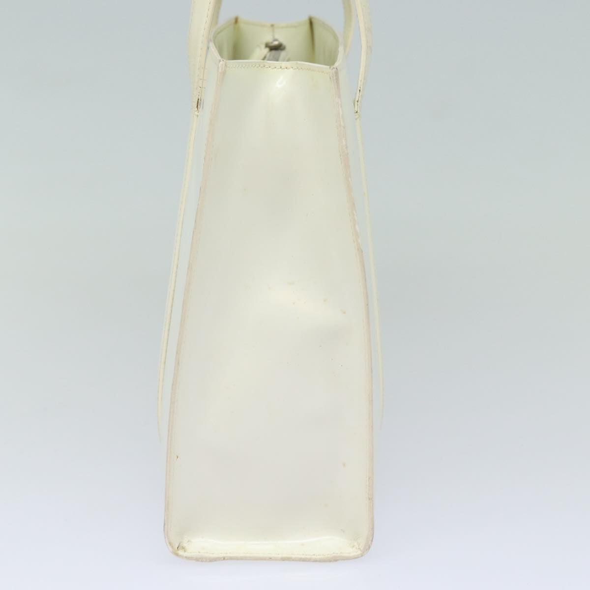 Luxury Prada Hand Bag Enamel Silver White bs16621