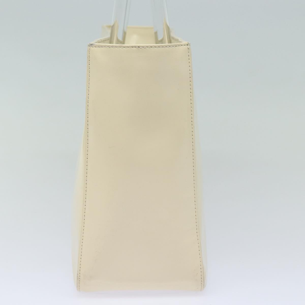 Luxury Prada Hand Bag Enamel Silver White bs16622