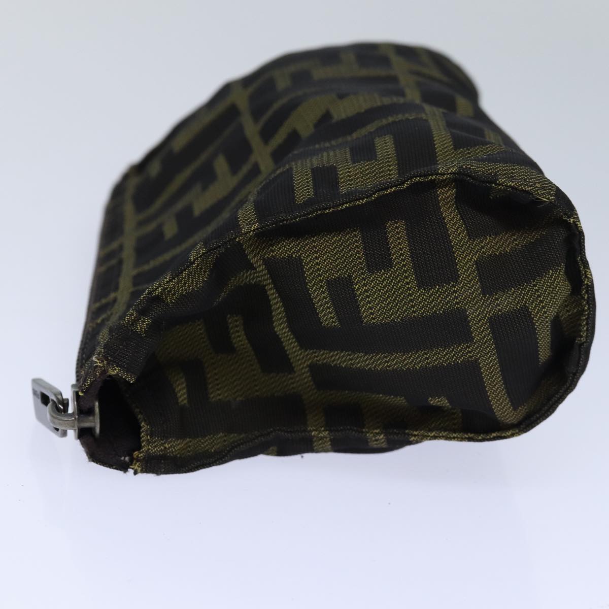 Luxury Fendi Zucca Canvas Pouch Brown Blackbs16772