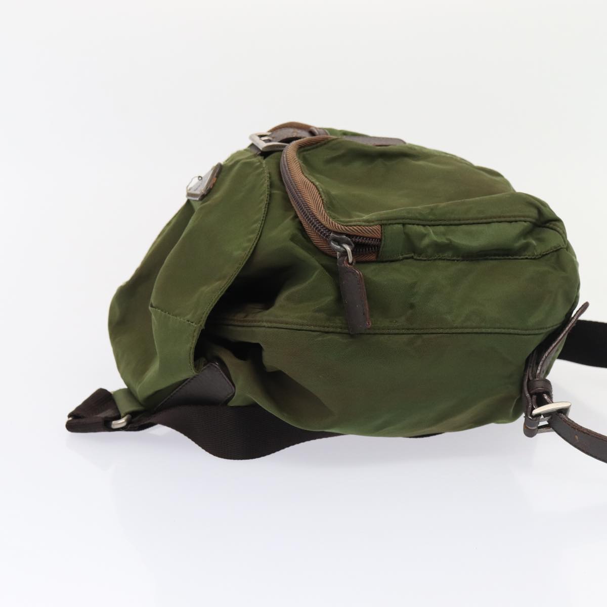 Luxury Prada Backpack Nylon Khaki bs16830