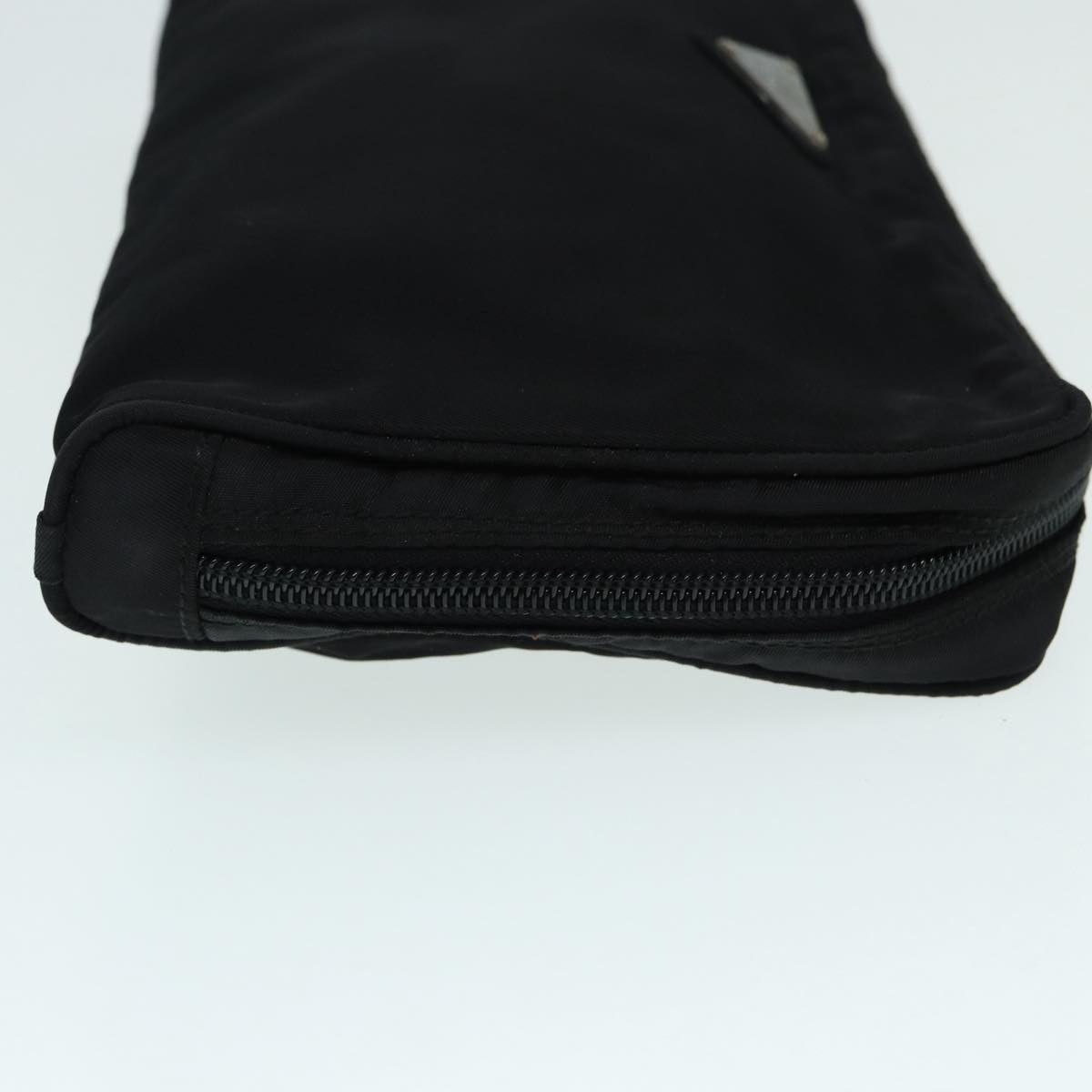 Luxury Prada Pouch Nylon Black Silver bs16987