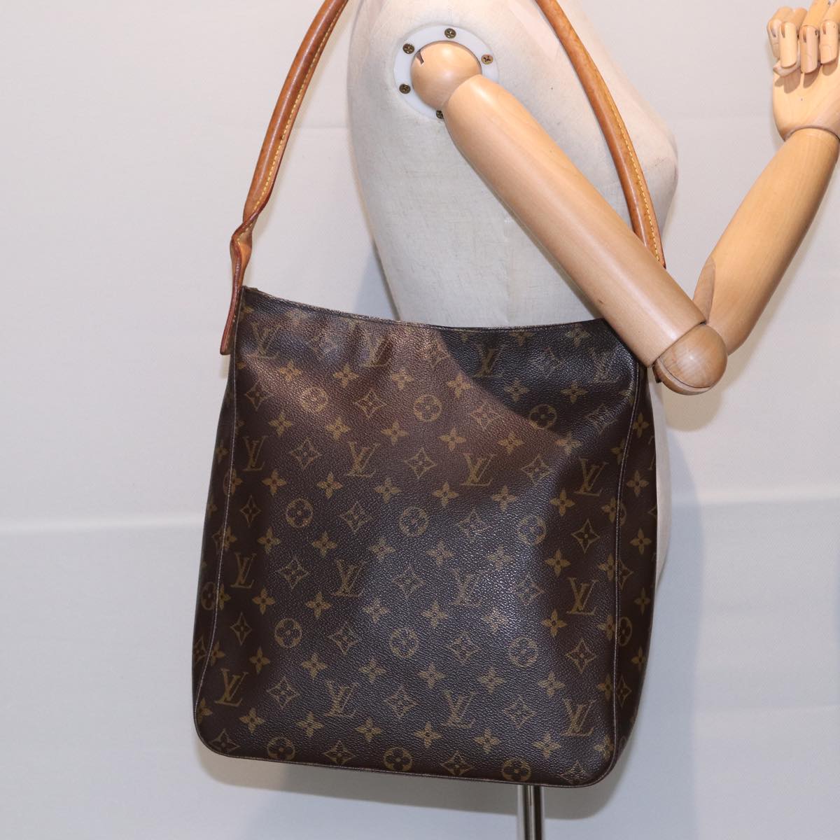 LOUIS VUITTON Monogram Looping GM Shoulder Bag M51145 LV bs17191