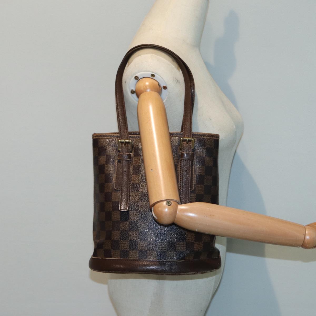 LOUIS VUITTON Damier Ebene Marais Shoulder Bag N42240 LV bs17211