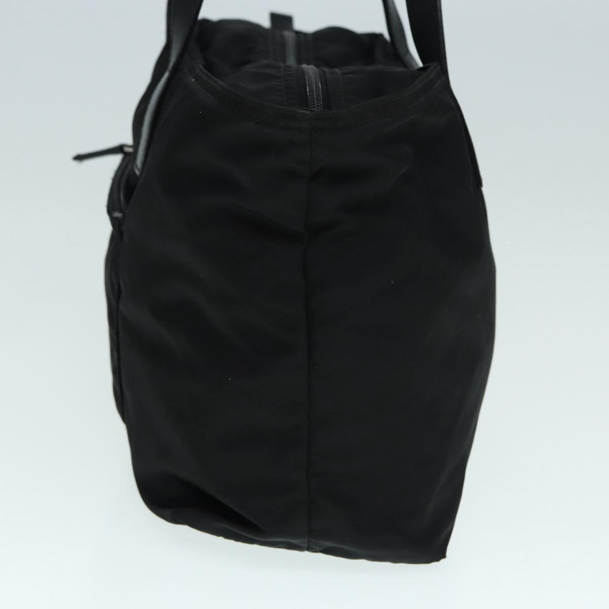 Luxury Prada Tote Bag Nylon Black Silver bs17347