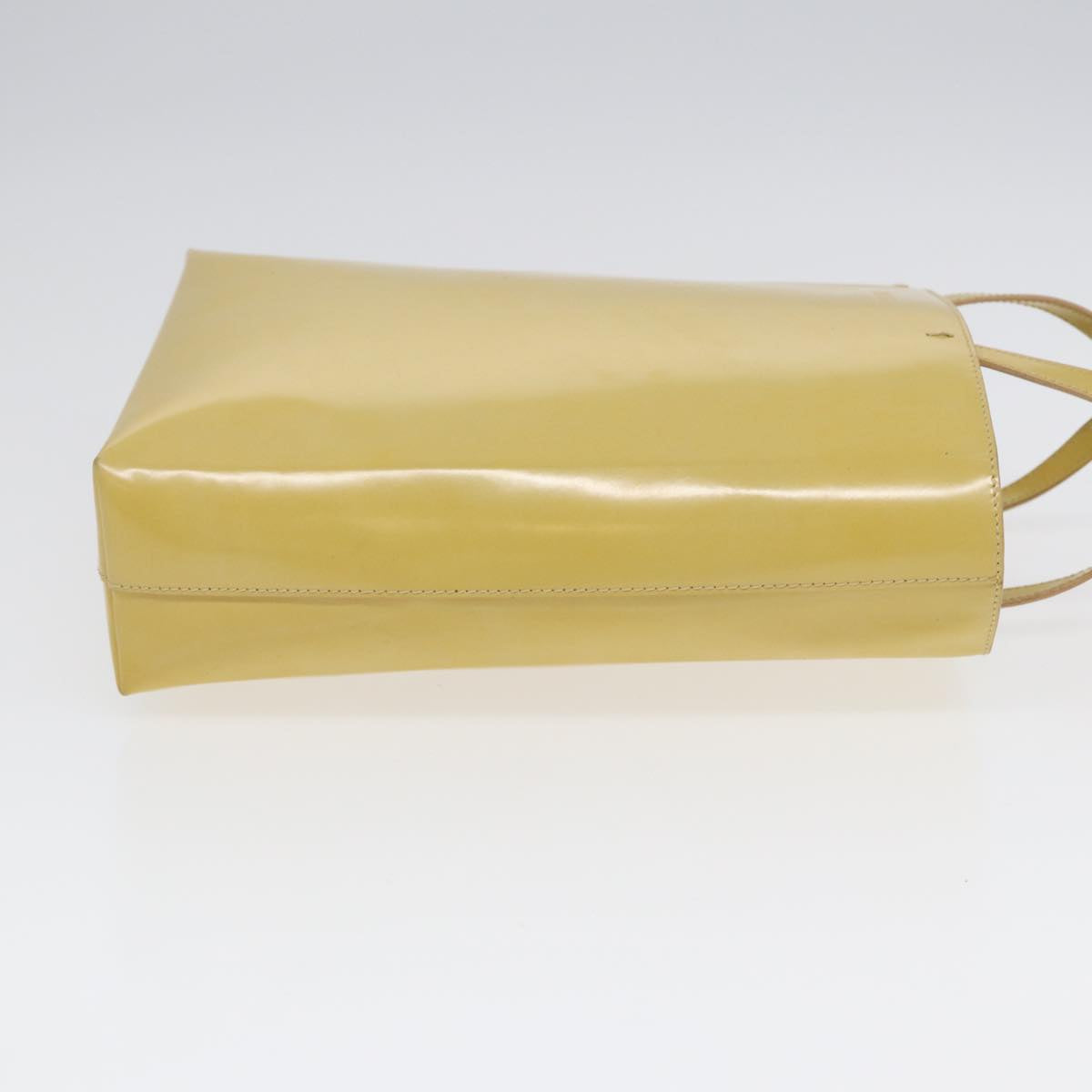Luxury Prada Hand Bag Enamel Yellow Silver bs17418