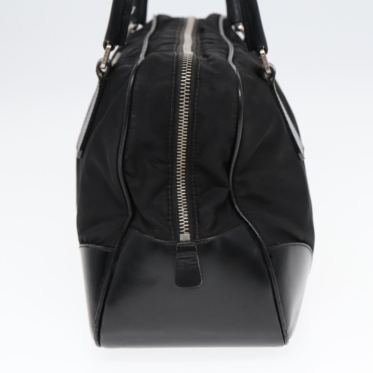 Luxury Prada Hand Bag Nylon Black Silver bs17572