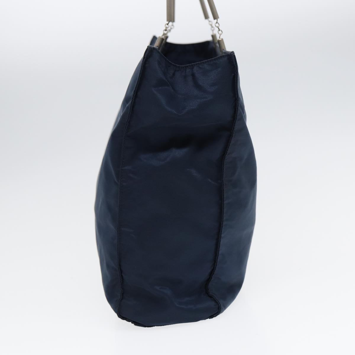 Luxury Prada Hand Bag Nylon Navy Silver bs17604
