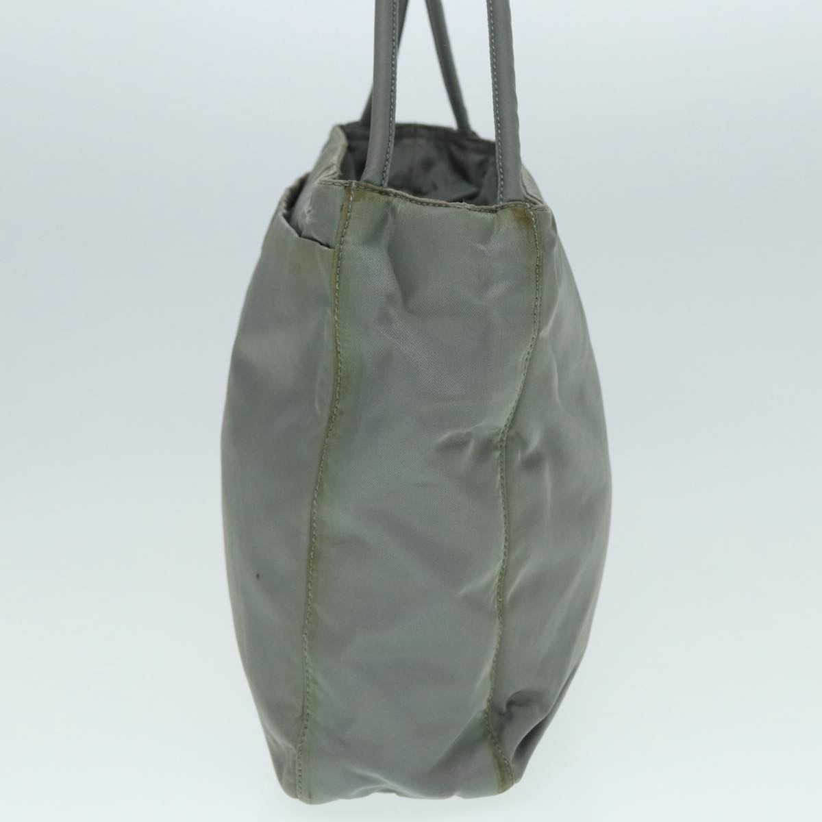 Luxury Prada Tote Bag Nylon Gray Silver bs17648