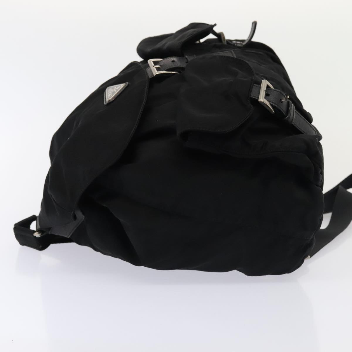 Luxury Prada Backpack Nylon Black Silver bs17650