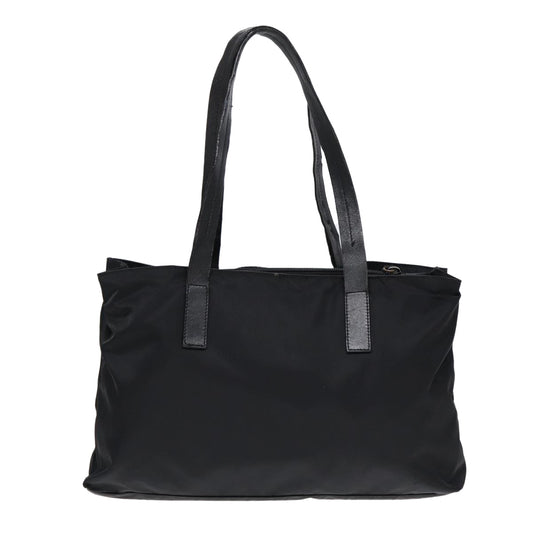 Luxury Prada Tote Bag Nylon Silver Black bs17867
