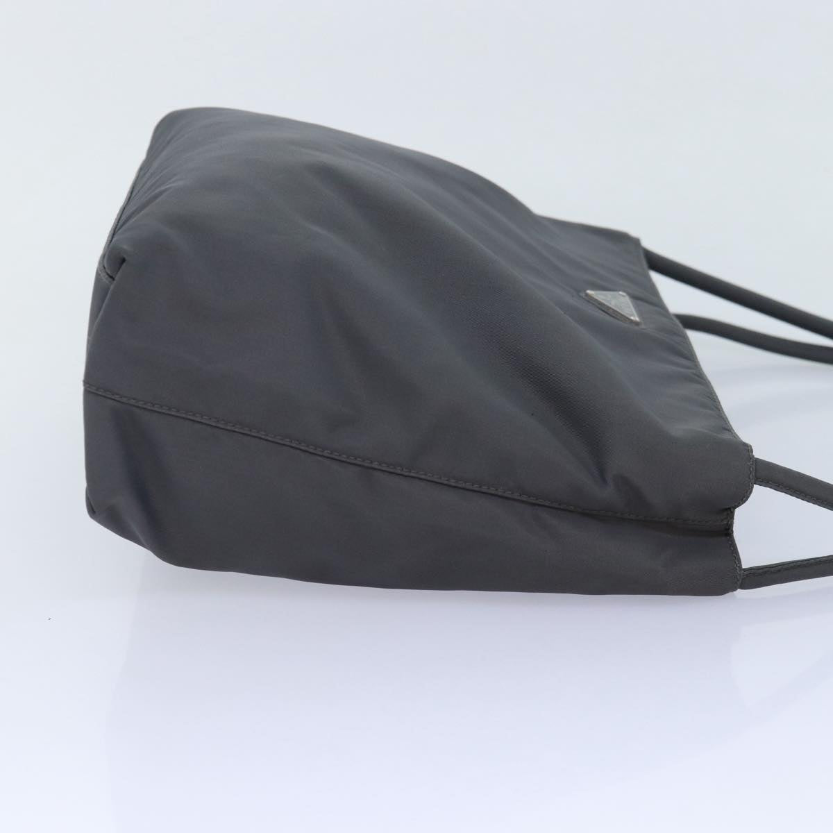 Luxury Prada Tote Bag Nylon Gray Silver bs17910
