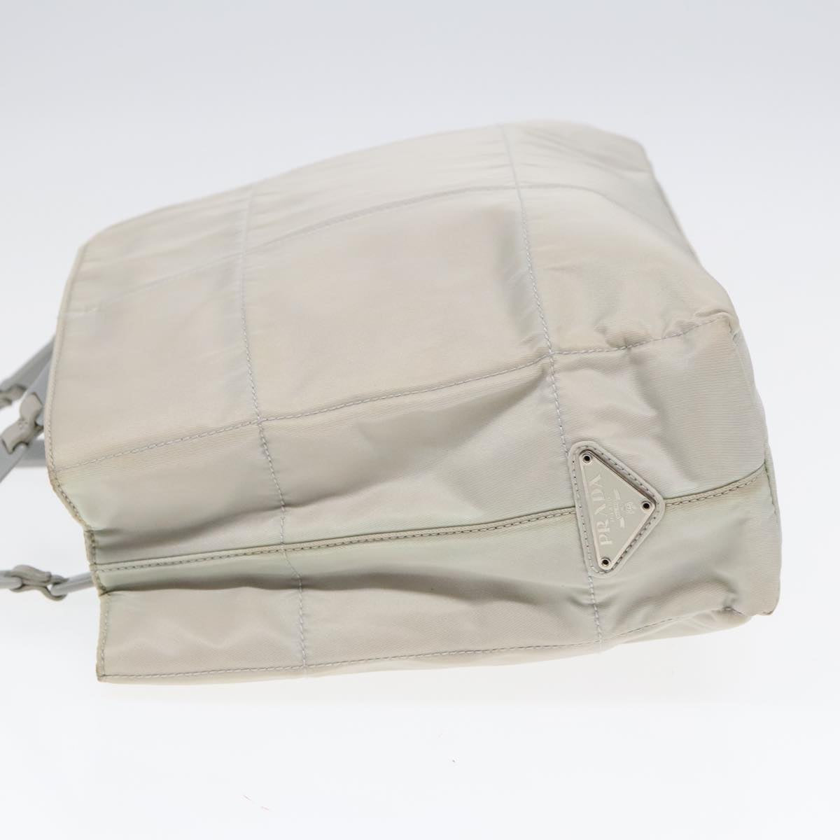 Luxury Prada Shoulder Bag Nylon Gray Silver bs18028