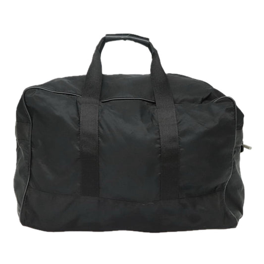 Luxury Prada Boston Bag Nylon Black Silver bs18030